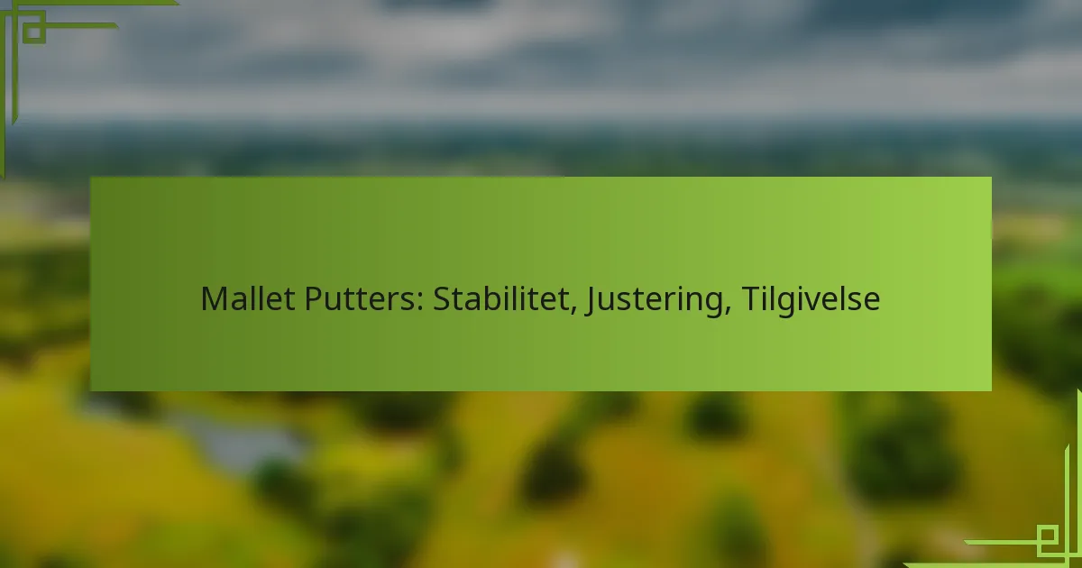 Mallet Putters: Stabilitet, Justering, Tilgivelse