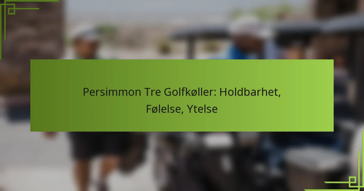 Persimmon Tre Golfkøller: Holdbarhet, Følelse, Ytelse